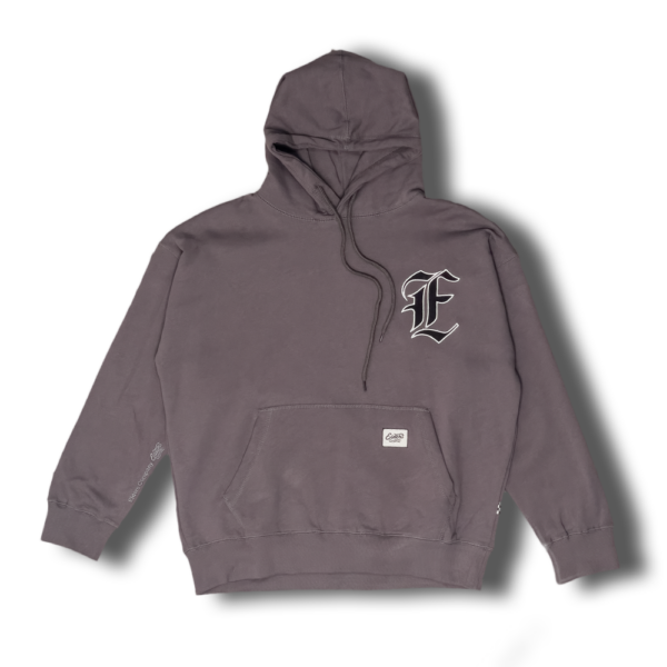 Hoodie Fleece "Cult" Stone Gray