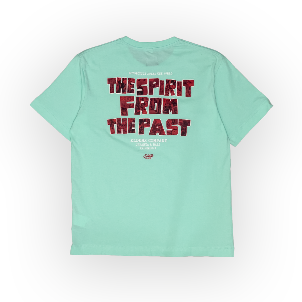 Kaos Lengan Pendek "Motorcycle Rules" - Mint