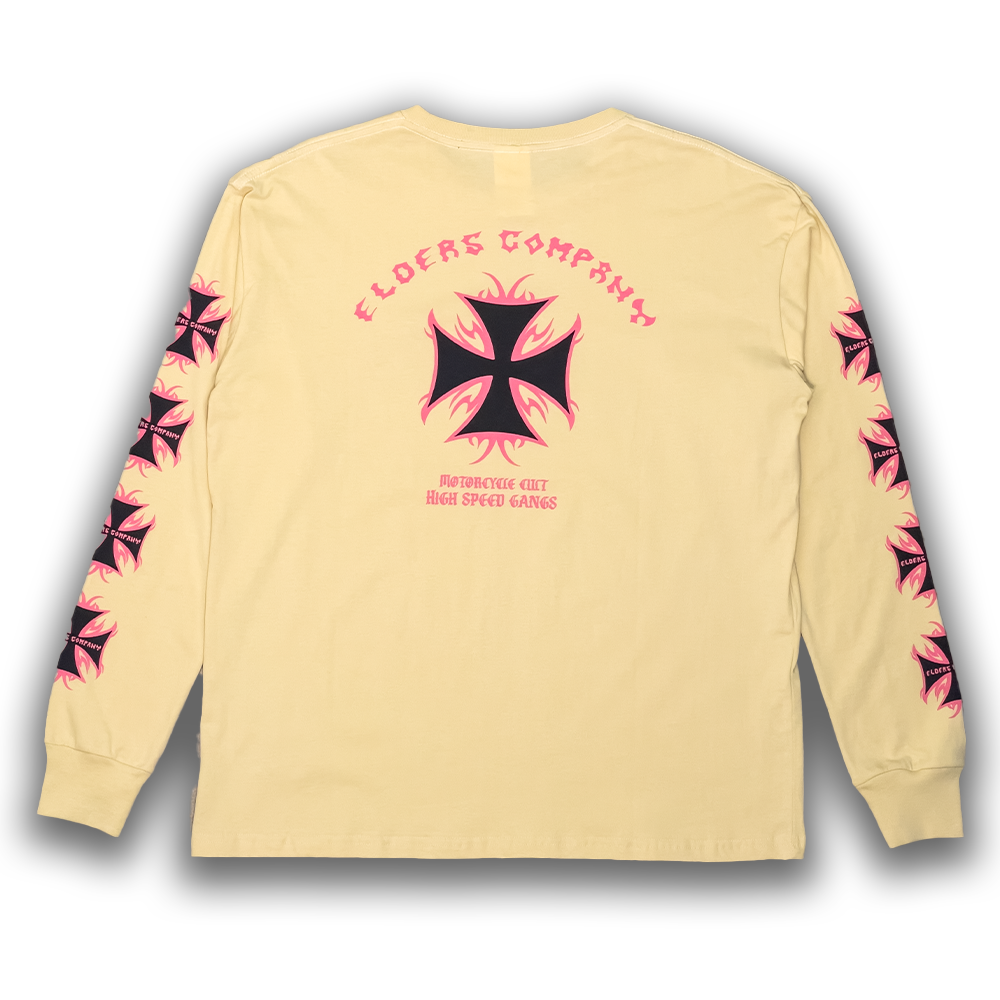 Kaos Lengan Panjang "High Speed Gank" - Ivory