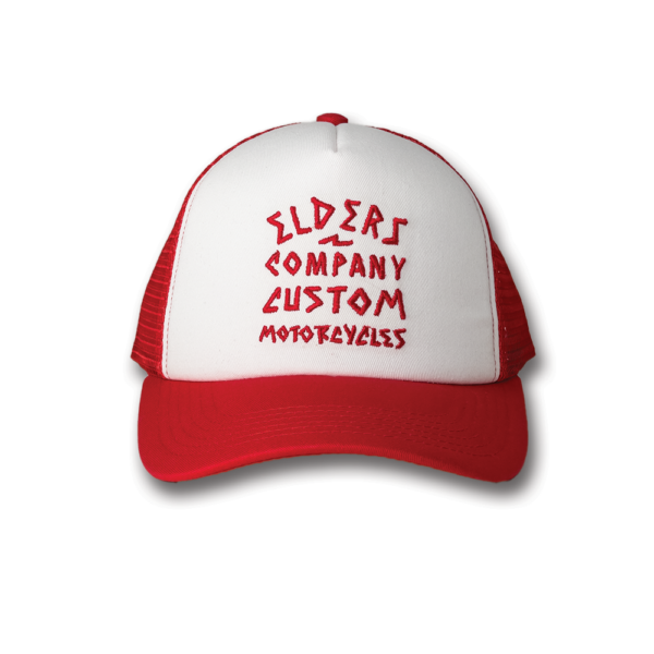 Trucker Hat  "Beach" Red White