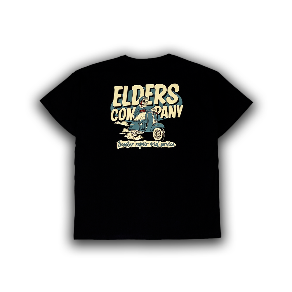 Kaos Lengan Pendek "Scooter Speed Team" - Hitam