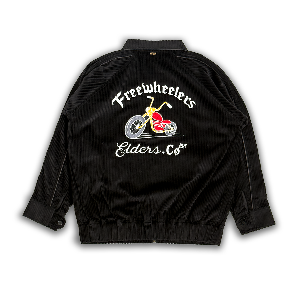 Work Jacket Corduroy "Free Wheel” Black