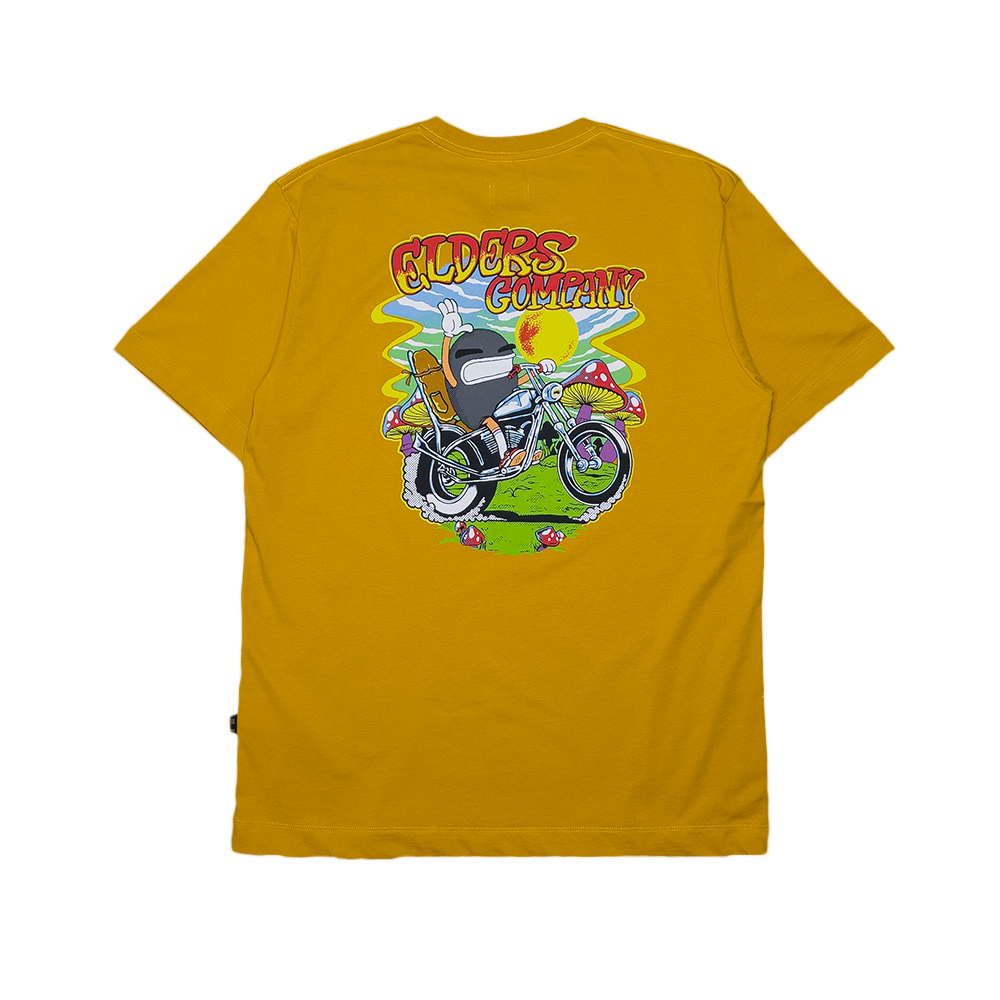 Kaos Lengan Pendek "Cyclops" - Mustard