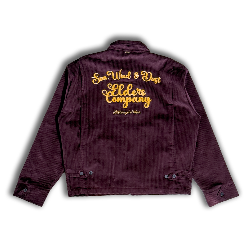 Work Jacket Corduroy  "Sun, Wind & Dust” Burgundy